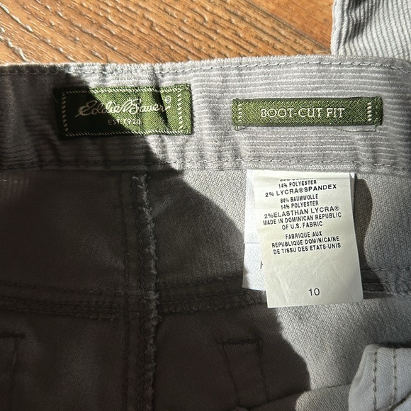 Eddie Bauer size 10 grey boot cut pants - Picture 3 of 5